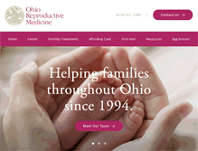 Tablet Screenshot of ohioreproductivemedicine.com